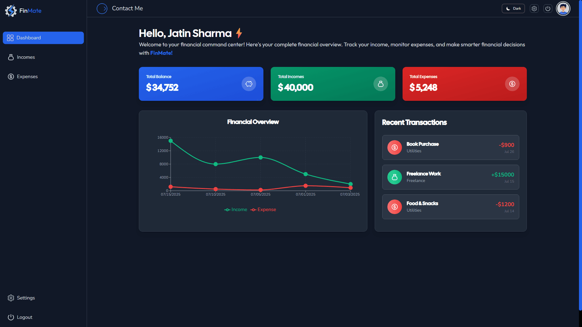 FinMate | Effortless Financial Management